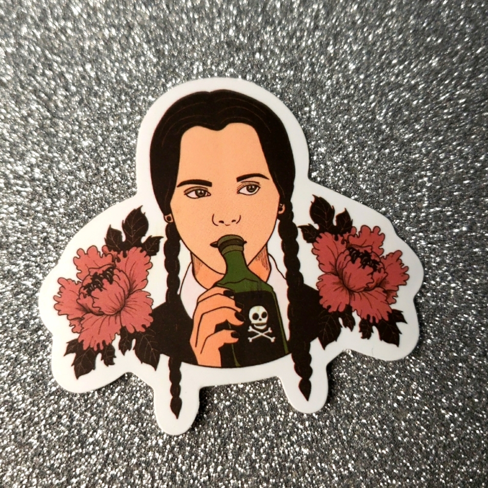 10/$10 ADDAMS FAMILY waterproof sticker Wednesday